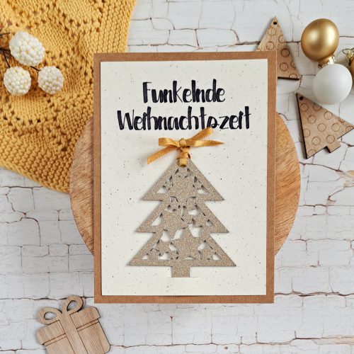 Weihnachtskarte funkelnde Weihnachtszeit Weihnachtskarte funkelnde Weihnachtszeit