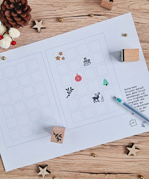 Druckvorlage Weihnachtskarte