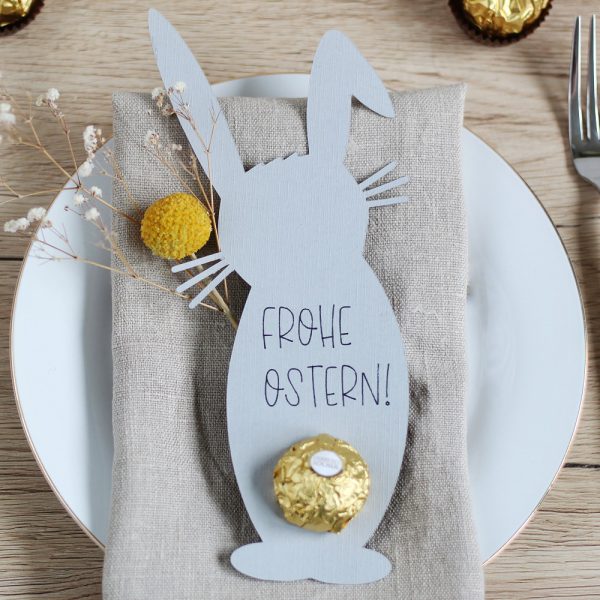 DIY Osterhase Tischdeko